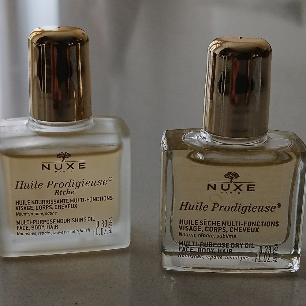 2 NUXE Paris Huile Prodigieux Riche Multi-Purpose Oil Travel size
